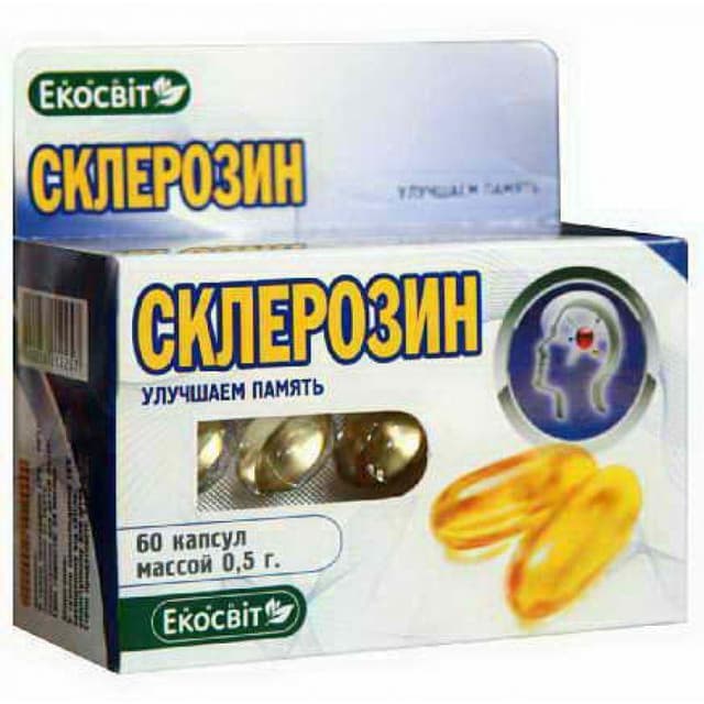 Вітаміни для мозку Склерозин, 60 капсул