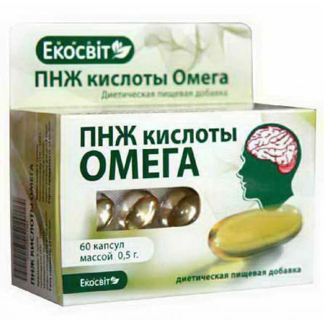 ПНЖ кислоти Омега ,60 капсул