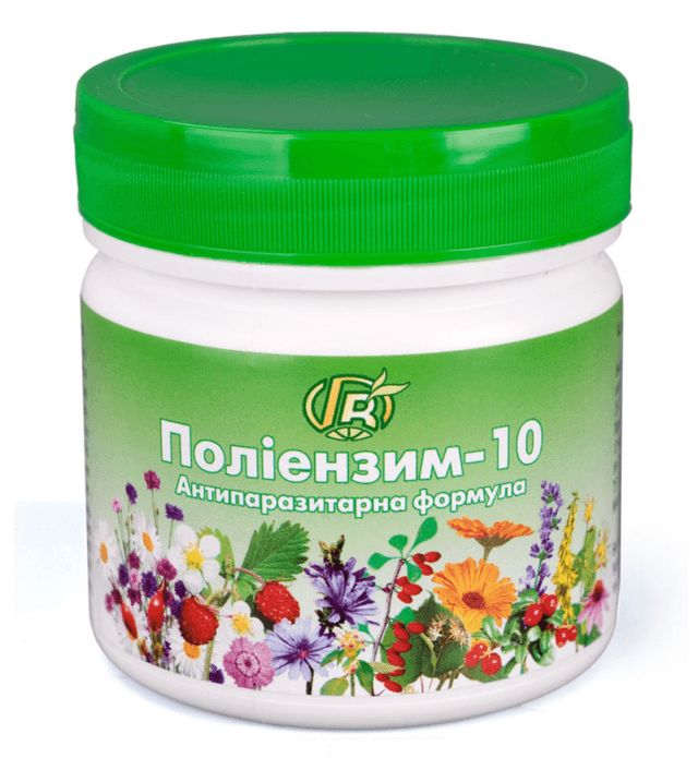 Поліензим 10 - протипаразитарний, 280 гр Грін-віза