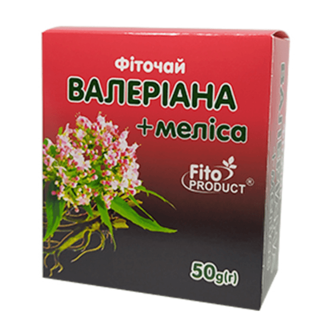 Валяр'яна корінь фіточай з мелісою, 50 гр