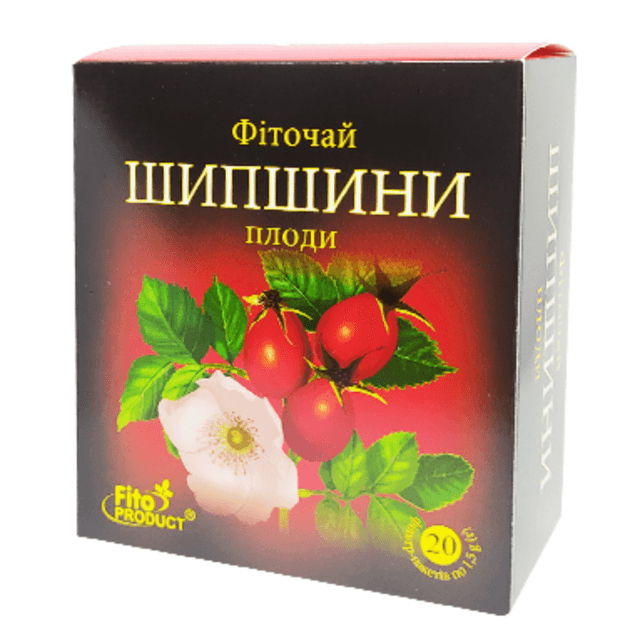 Чай із шипшиною 20 пакетів Фітопродукт