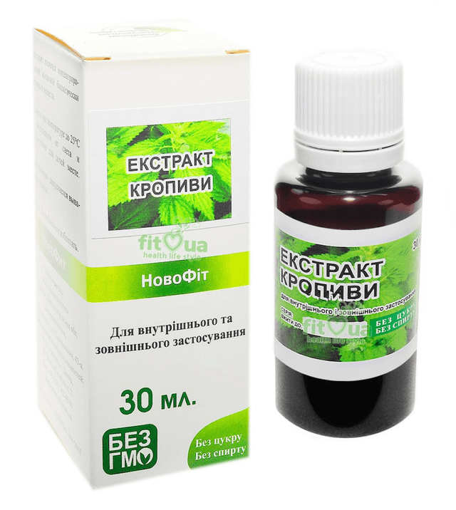 Кропива екстракт від кровотеч, ревматизму, 30 мл