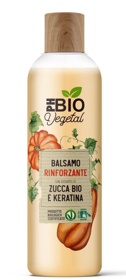 Зміцнюючий бальзам з органічним екстрактом тыкви та кератином.