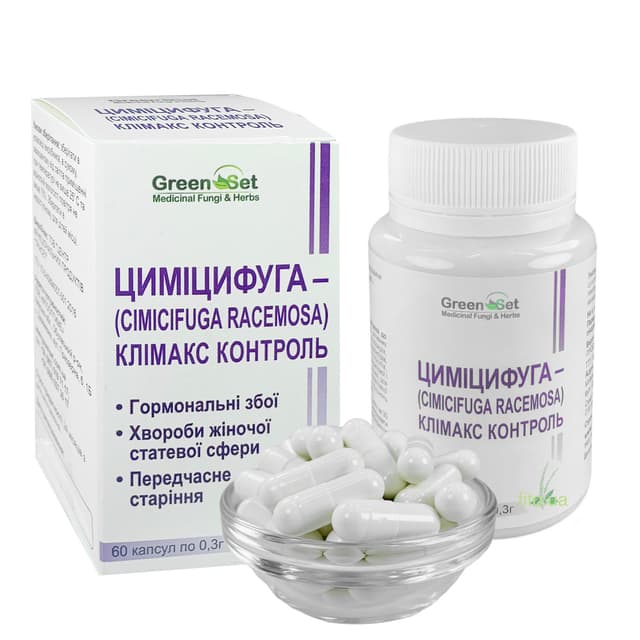 Цимицифуга корінь клімакс контроль 60 капсул Грін сет