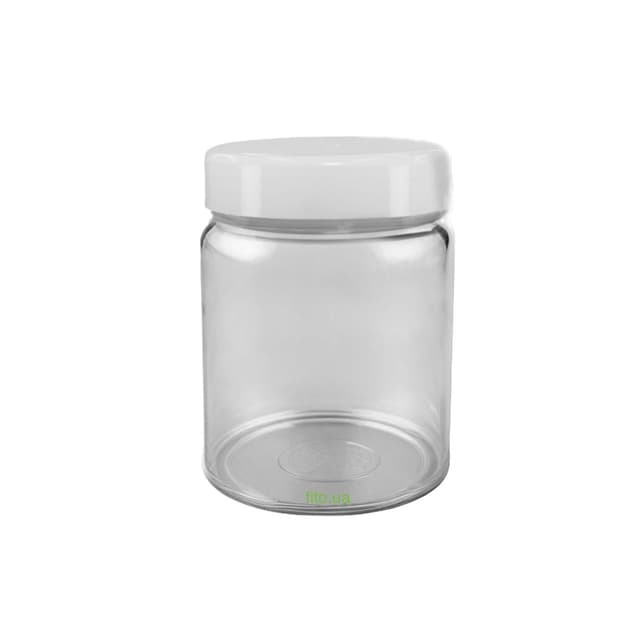 Баночка для спецій, сипучих рідин біла кришка 250 мл