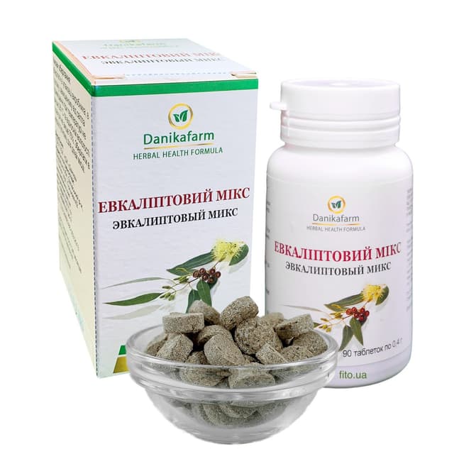 Евкаліптовий мікс пігулки 90 шт по 0.4 г