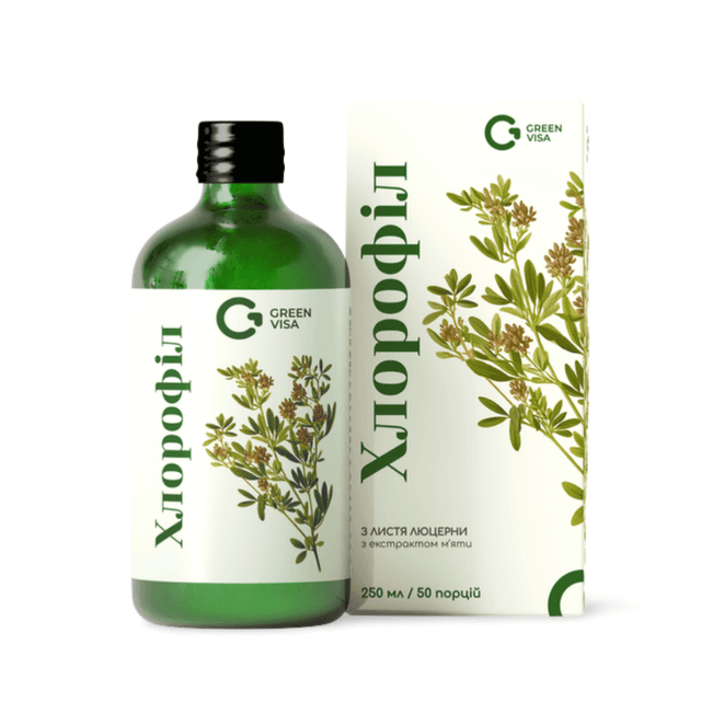 Хлорофіл рідкий з м'ятою 250 мл