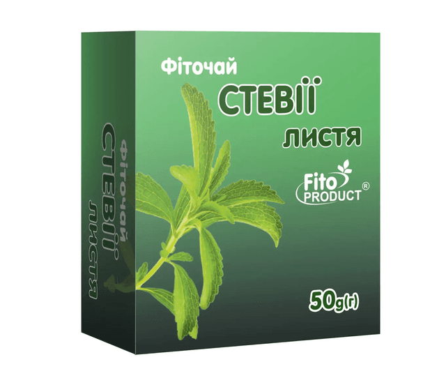 Стевія лист чай 50 гр Фітопродукт
